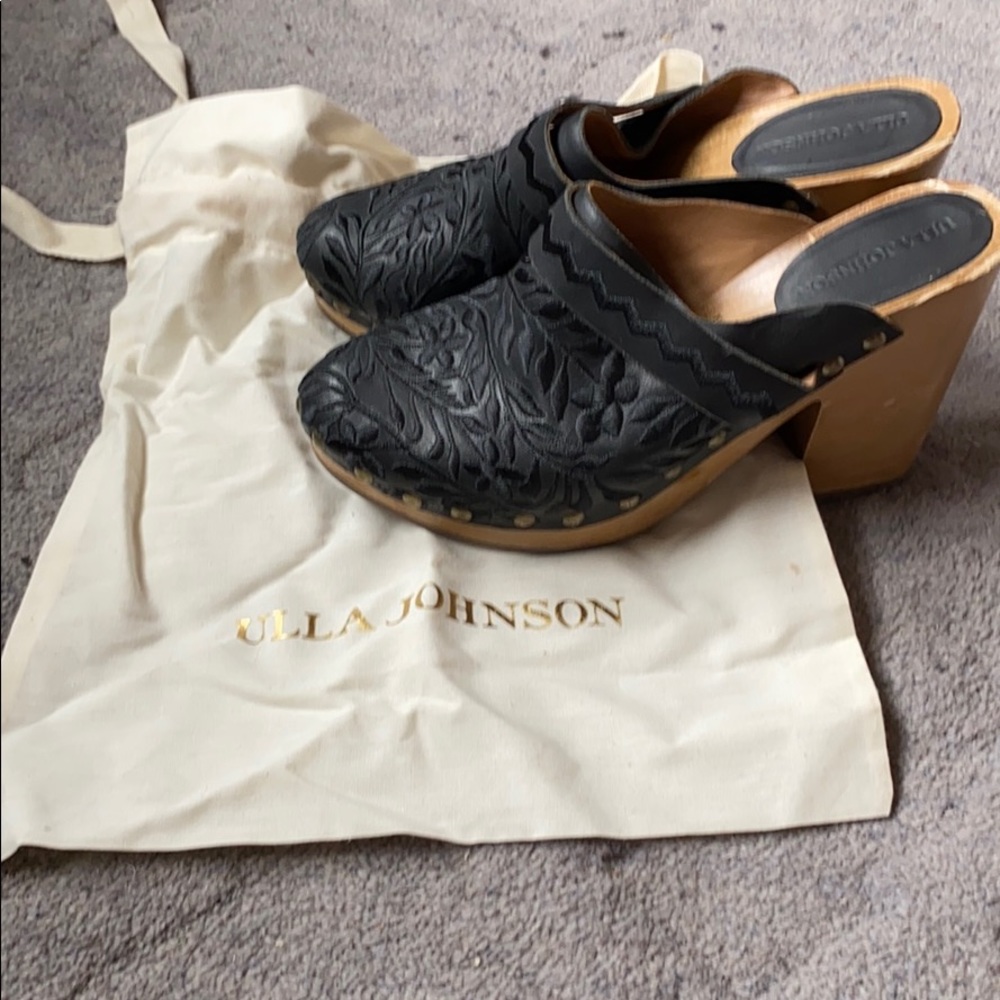 Ulla Johnson black clogs